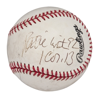Reggie White Autographed and Inscribed Baseball (PSA/DNA)